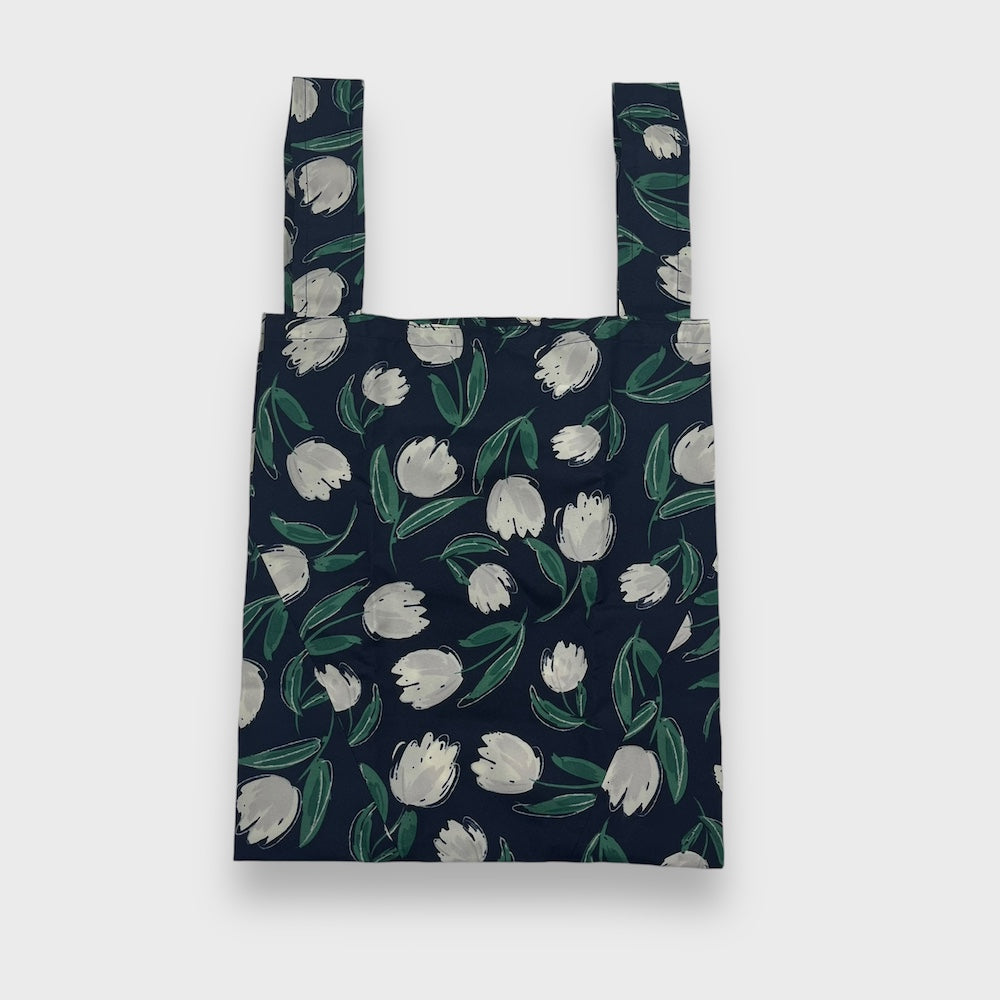 Remake Eco Bag Small,Navy White Tulip 55