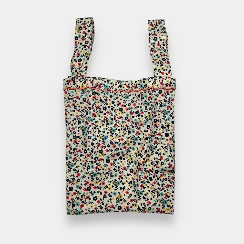 Remake Eco Bag Small,White Flower Garden 60