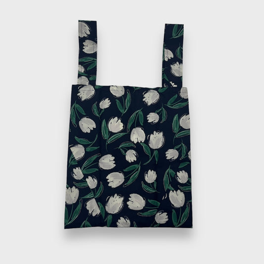 Remake Eco Bag Small,Navy White Tulip 55