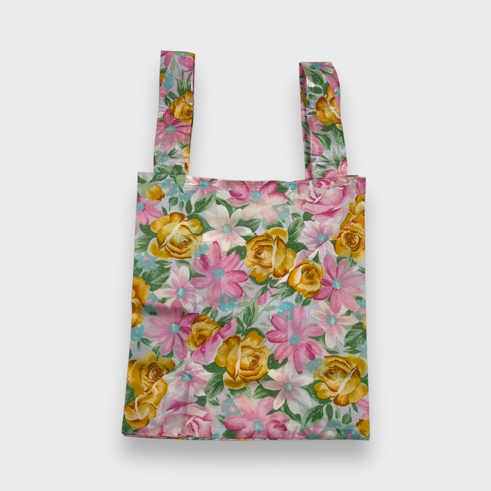 Remake Eco Bag Small,Pink Flower Garden 52