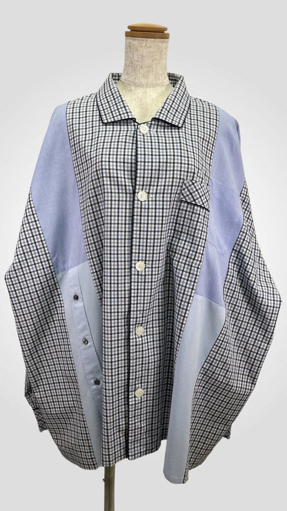 Remake Pajama Check Over Shirt